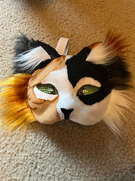 calico cat therian mask